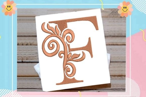 Beautiful Letter F Monogram Review for Craft Fairs