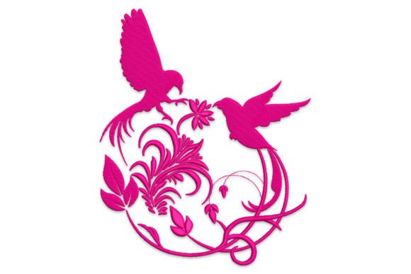 Birds and Flower: A Seasonal Embroidery Gem
