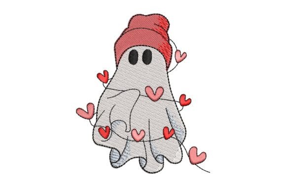 Cute Valentine Ghost Design Review