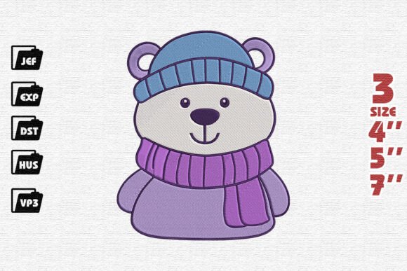Cute Winter Bear Embroidery Review
