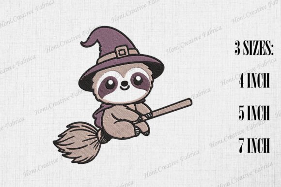 Cute Witch Sloth Riding Broom Review