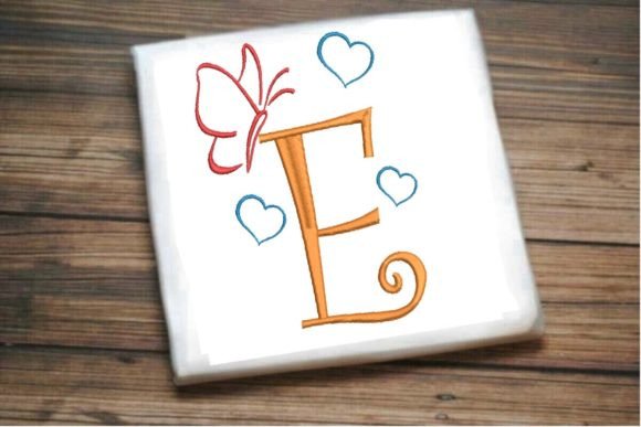 E Letter Love Butterfly Monogram Review