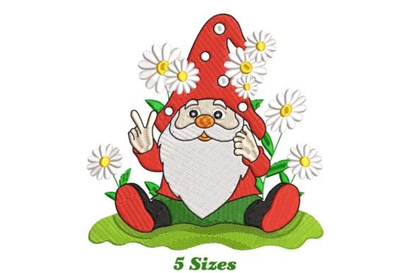 Gnome with Daisy Flowers: A Whimsical Embroidery Review