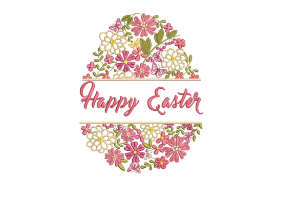 Happy Easter with Flower and Butterfly Review