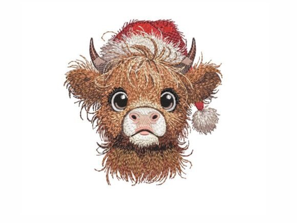 Review: Christmas Baby Highland Cow Embroidery Design