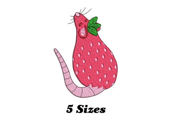 Review: Funny Strawberry Rat Embroidery Design