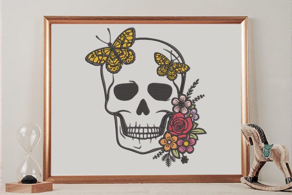 Skull and Butterfly Embroidery Design Review
