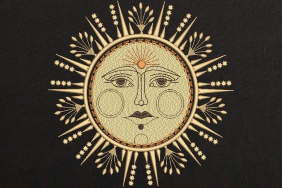 Sun with Face and Sunlight Embroidery Review